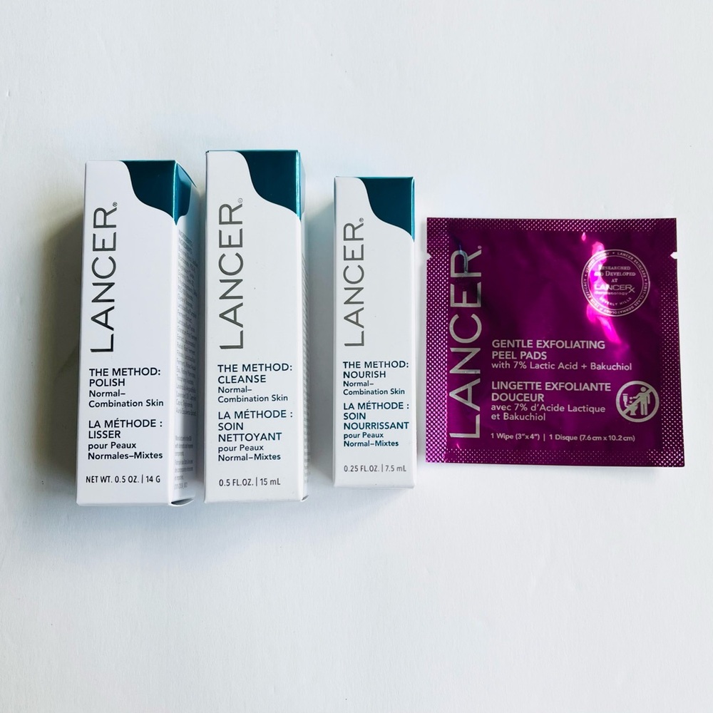 Lancer Skincare Sample Bundle 4 pcs New